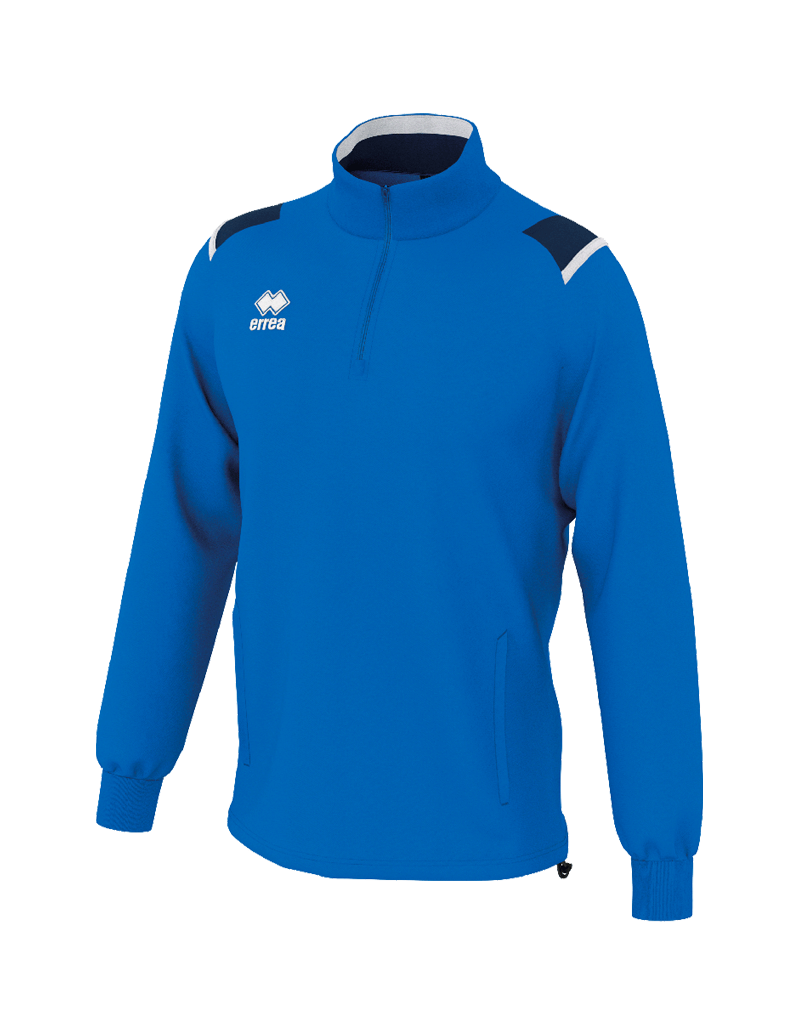 Errea Quarter zip Lar blue black white