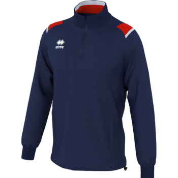 Errea Quarter zip Lar navy red white