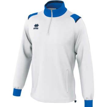 Errea Quarter zip Lar white blue black