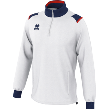 Errea Quarter zip Lar white navy red