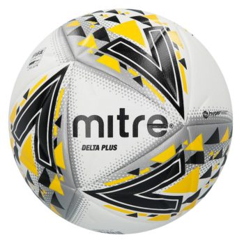 Football Mitre Delta+ Professional whi blk yellow FIFA Pro