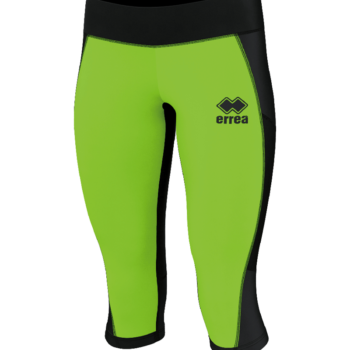 Errea Running Ladies three quarter Tight black flou green