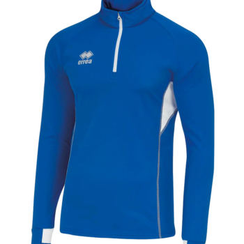 Errea Running Quarter Zip rear zip pocket blue white