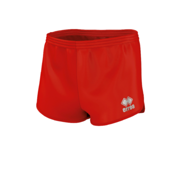 Errea Running Short lined with back pocket red