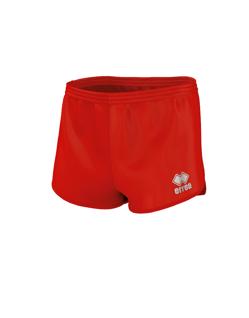 Errea Running Short lined with back pocket red