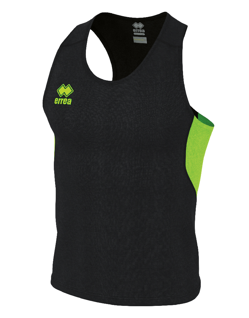 Errea Running Smith Singlet black flou green