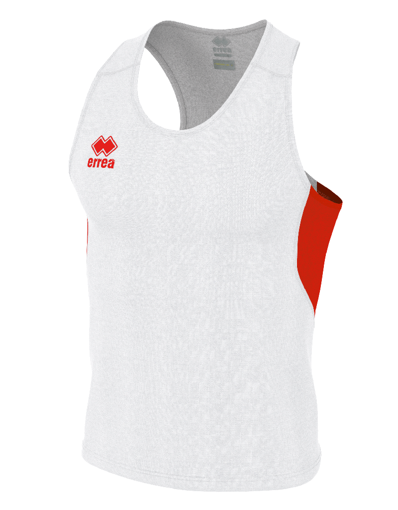 Errea Running Smith Singlet white red