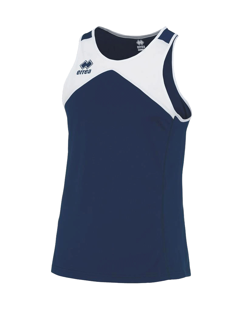 Errea Running Stef Singlet navy white