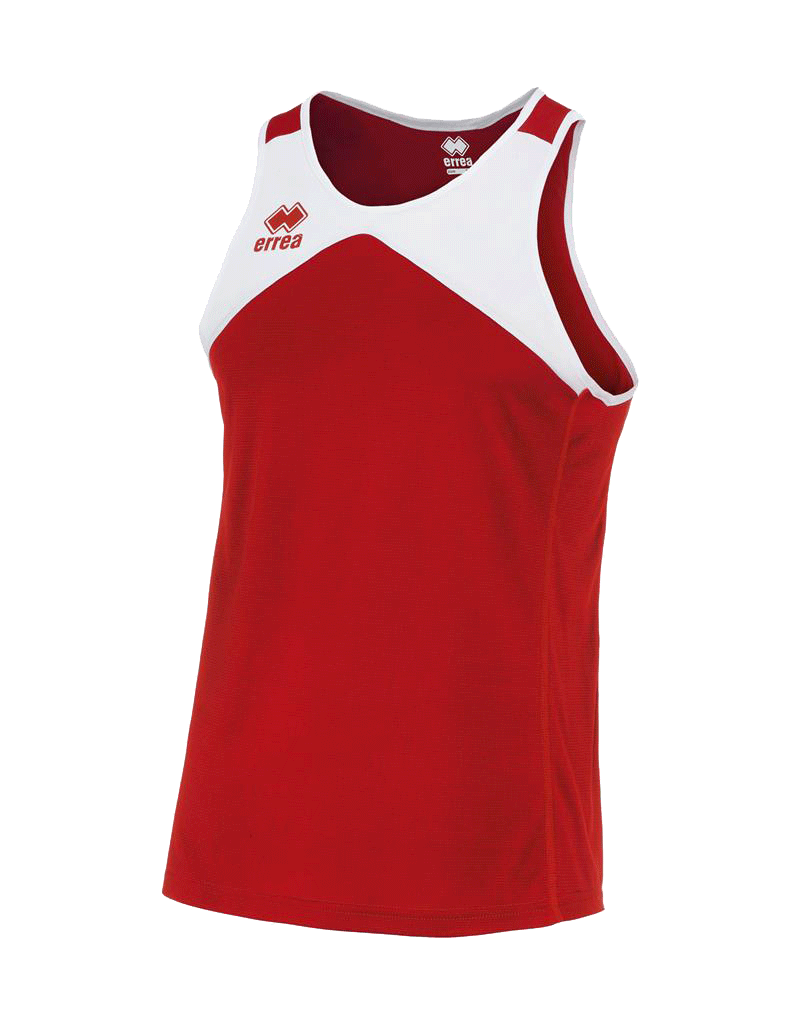 Errea Running Stef Singlet red white