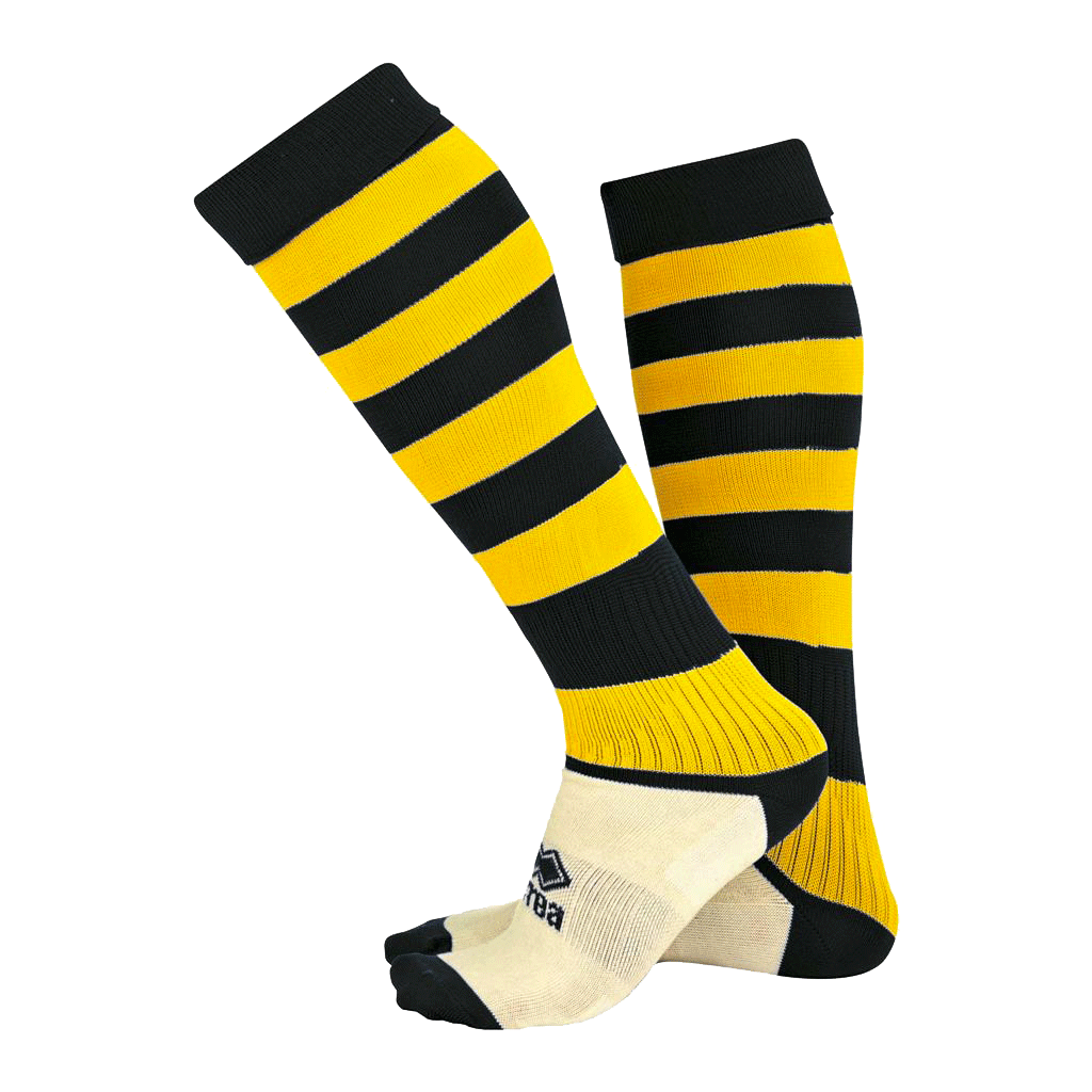 Errea Sock Hooped black yellow