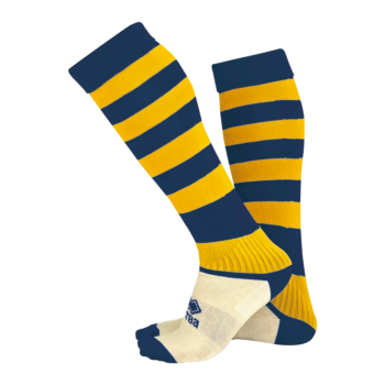 Errea Sock Hooped navy yellow