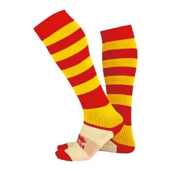 Errea Sock Hooped red yellow